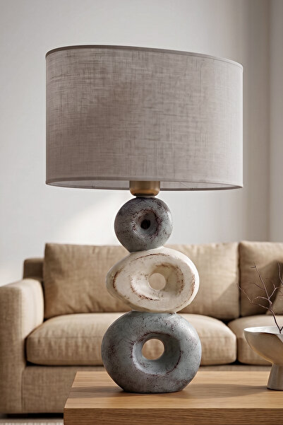 Hmydesign Handmade Dekoratif Seramik Abajur - Sediment