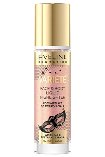 Eveline Iluminator lichid Variete pentru față și corp - 02 ROSE GOLD 30ml
