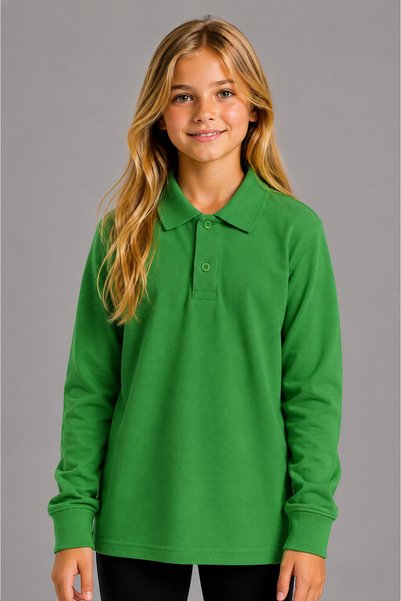 NOBLE STORE Unisex polo majica sa dugim rukavima, pogodna za školu i svakodne...