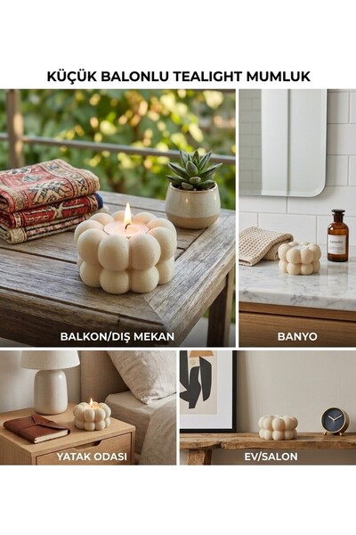 Genel Markalar 3D Baskı Dekoratif Mumluk / Tealight Mumluk / Minimalist Dekor...