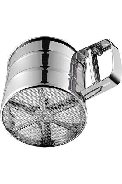 Generic Premium Stainless Steel Flour Sifter with Fine Mesh Screen | One-Hand...