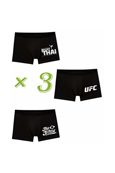 SVART WEAR Ufc - Muay Thai - Jiu Jitsu Designed 3-Piece Men's Boxer Set of 3