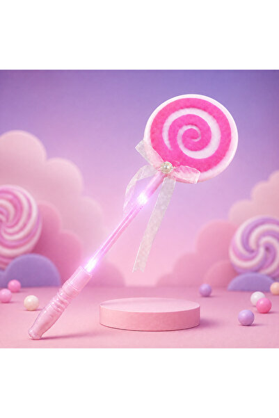 DEVU LED Işıklı Lollipop Değnek 3 Modlu Çocuk Oyuncak Asa