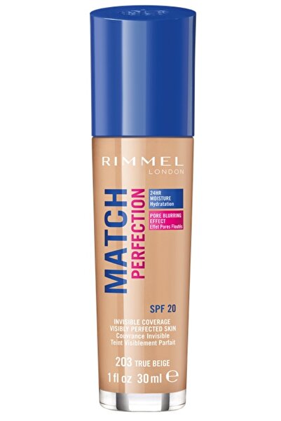 Rimmel Fond de ten MATCH PERFECTION - 203 TRUE BEIGE 30ml