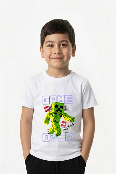 Let's Wear Game over printed t-shirt for kids