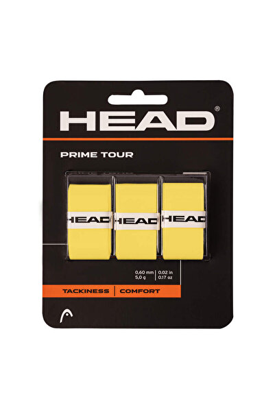 HEADATERM PRIME TOUR REGULAR 3X YW YELLOW OVERGRIP TENNIS HEAD
