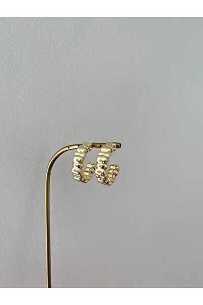 XUPING JEWELRY Special Series Bar Strip Medium Size Xp Gold Hoop Earrings