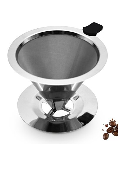 Kitchen Beauty Kahve Filtresi Paslanmaz 304 Çelik Taşınabilir Kahve Süzgeci