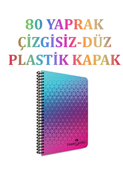 Faber Castell Smoothie Faber Defter Lineless, 80 Sheets, A4, Pp Cover