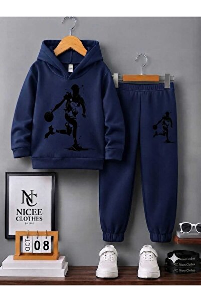 Leto Lykia Unisex Tracksuit (Black Top with Winter Print)