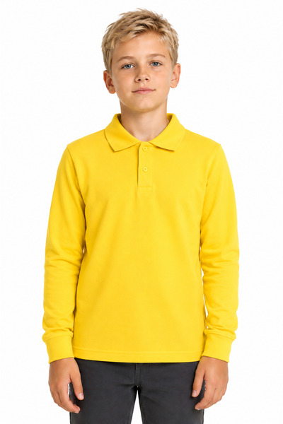 NOBLE STORE Unisex polo majica sa dugim rukavima, pogodna za školu i svakodne...