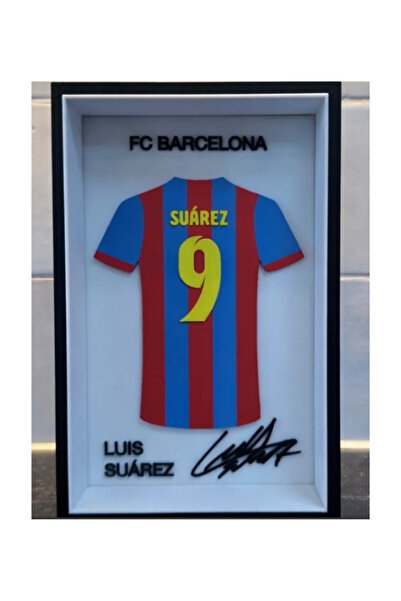3dlab three-dimensional systems Efsane Futbolcu İmzalı Formayla Dekoratif Mas...