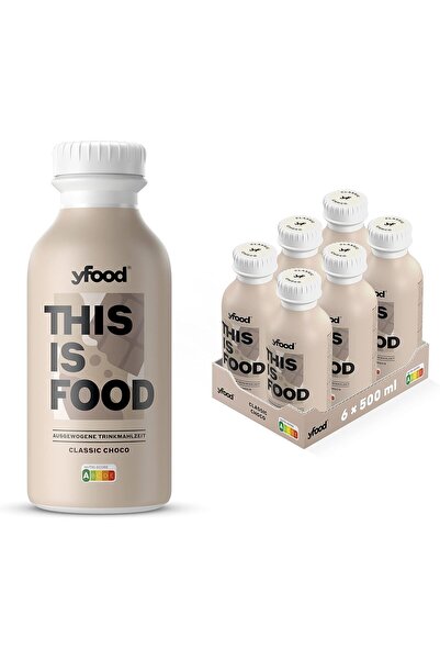 DRINK yfood Classic Choco, Delicious Drinking Meal for on the Go, THIS IS FOO...