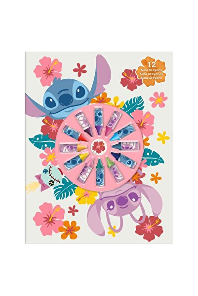 KIDS LICENSING Disney Stitch Notebook + 12 mini crayons