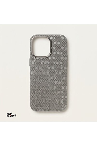 iPhone 16 Pro Max Uyumlu İtalyan Stil Monogram Desenli Premium Kılıf