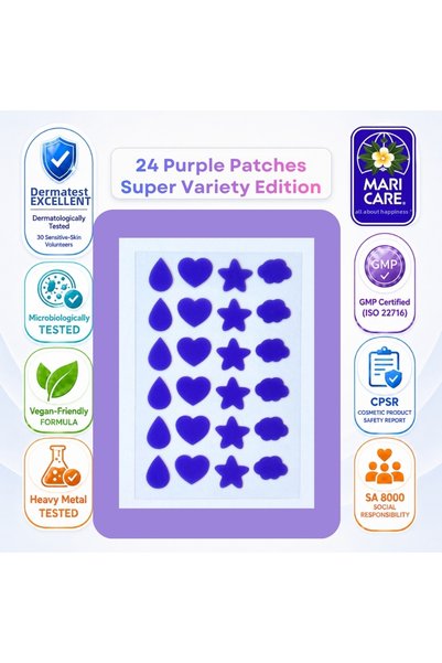 Mari Care Feel Cute Pimple Patches 3-Piece Advantageous Set 72 Pieces