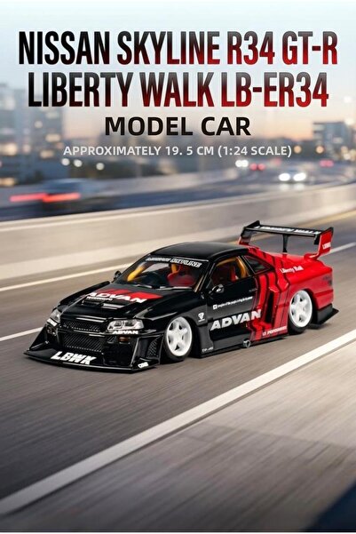 Tıfıl Toys Hobbiez Licensed Nissan Skyline R-34 Model Diecast Car 1/24 Scale ...
