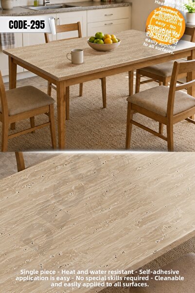 DECOMALL Code-295 Water Resistant Table Countertop Floor Marble Furniture Til...