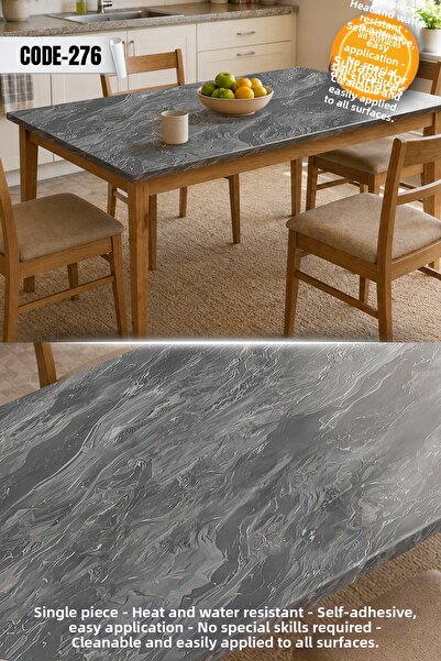 DECOMALL Code-276 Water Resistant Table Countertop Floor Marble Furniture Til...