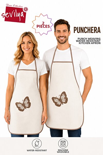 sevilya Kitchen Apron & Gloves - Multicolor - Polyester
