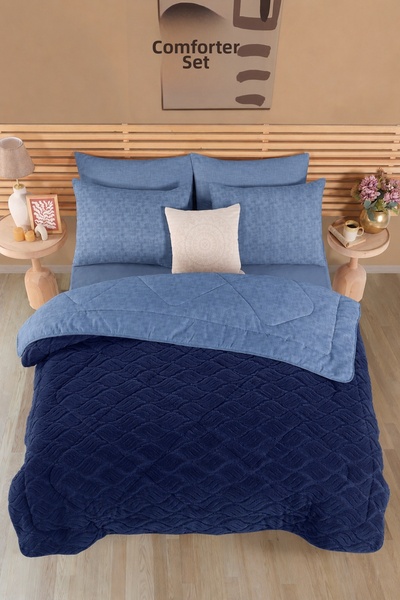 Isessia Niora Double Sided Jacquard Quilt Set |   Pillowcase Included |   Emb...
