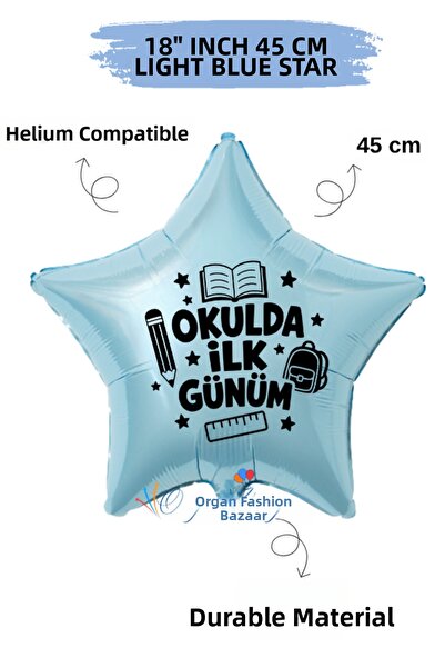 Organizasyon Pazarı Balloon - Blue - Printed Balloon