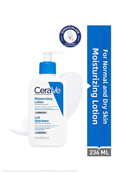CeraVe Хидратиращ лосион за лице и тяло - с керамид и хиалуронова киселина 23...