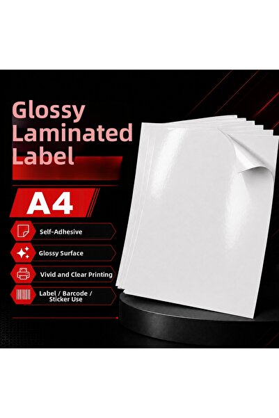 SOLVELUX Glossy Art Sticker A4 50 Pieces Adcoat