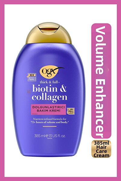 OGX Cremă de îngrijire a părului cu biotină și colagen fără sulfat 385 ml