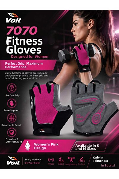 Voit 7070 Fuchsia Fitness Gloves Size S