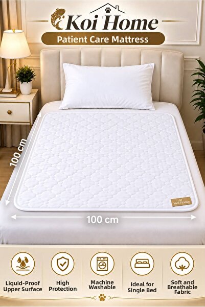 Koi Home Washable Patient Care Underpad |   Liquid-Proof, Highly Absorbent, R...