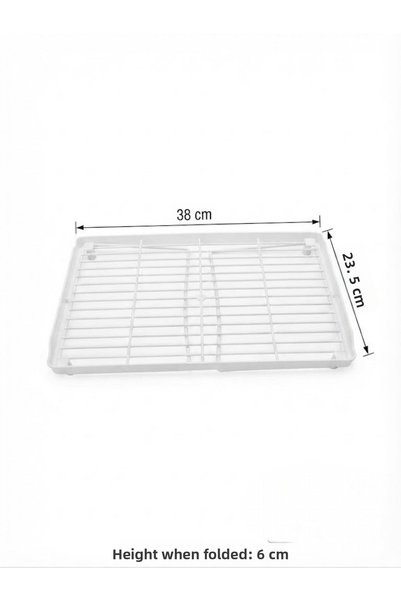 Simply Now Large Plastic Countertop and Cabinet Organizer with Folding Legs (23.5X38 cm)