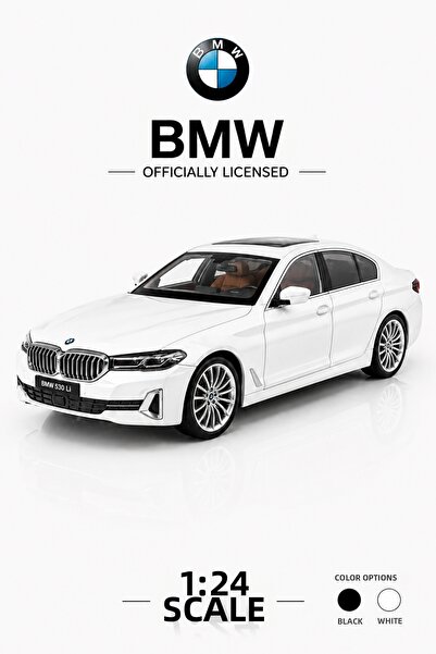 craftivio 1:24 Bmw 530Li White Officially Licensed Diecast Metal Model Car - ...
