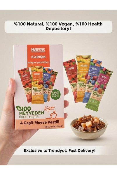 Harras Mixed Fruit Pestili 12X14G