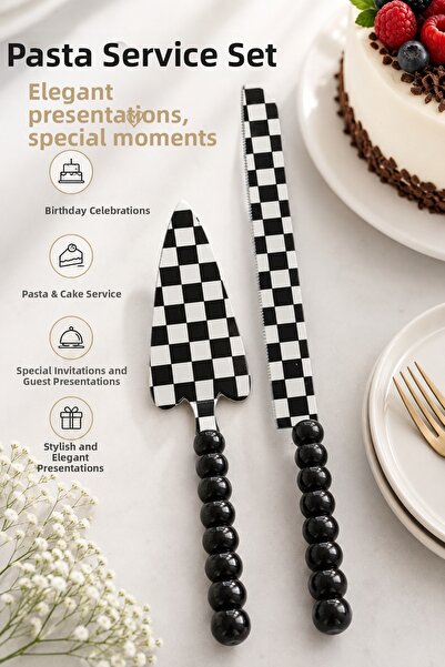 modalonga size ne lazım? Luxury 2-Piece Cake Cutting and Serving Set