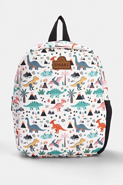 TRENDYOLKIDS Mint Boy's Dinosaur Themed School Backpack Tkdaw27Si00010