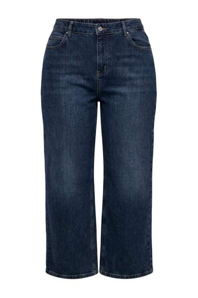 Trendyol Curve Premium Dark Blue More Sustainable High Waist Less Stretch Wid...