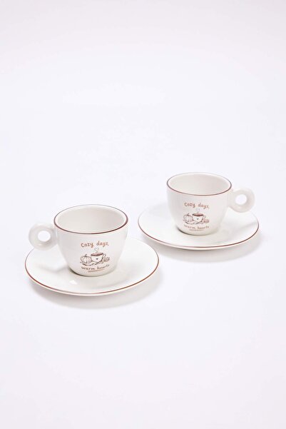 TRENDYOLMİLLA HOME Set de 2 cești de cafea/espresso Cozy Days 60 cc TPHAW26UP...