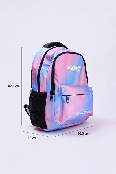 TRENDYOLKIDS Rucsac școlar pentru copii, licențiat, Blue Girl Manifest TKDAW2...