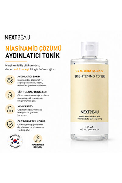 NEXTBEAU Niacinamide Cilt Aydınlatıcı Leke Karşıtı Ton Eşitleyici Gözenek Sık...
