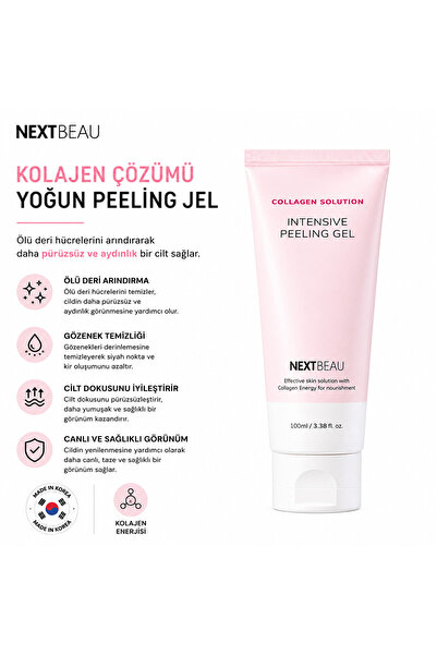 NEXTBEAU Yaşlanma Karşıtı ve Aydınlatıcı Kolajenli Yüz Peelingi 100ml