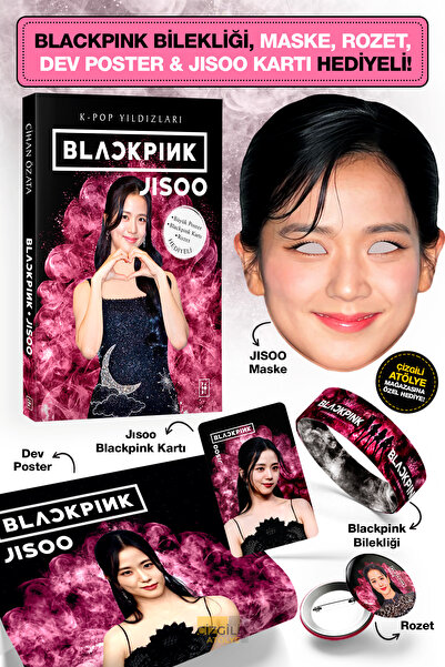 Parodi Yayınları Blackpink Jisoo K-pop Biyografi Kitabı - Bileklik, Maske, De...