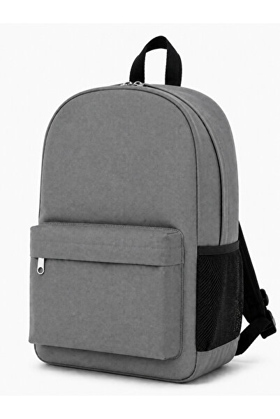 a v d a unisex gri 4 gözlü geniş hacimli basic günlük kullanıma uygun ortaoku...