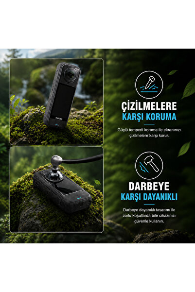 Zoli Insta360 X4 Air Uyumlu Lens Koruyucu Kapak Çizilmeye ve Darbeye Dayanıklı X4 Air Lens Koruma