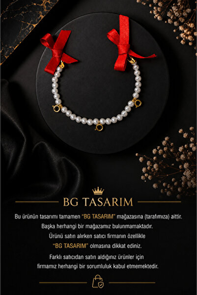 BG TASARIM İncili 3 Çeyrekli Çeyreklik Damat Yaka İğnesi