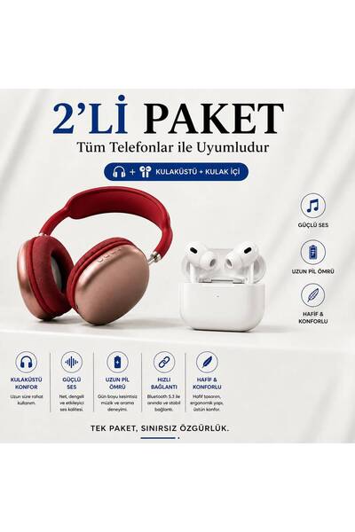 TEKNO Pro 2 Ios Android Uyumlu Kablosuz Bluetooth Kulaklık Kulakiçi Kulaklık ...
