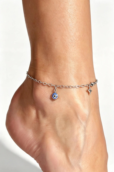 Pure Love ATELIER Gümüş Nazar Boncuklu Halhal