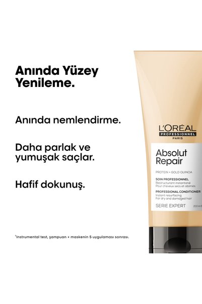 L'oreal Professionnel Serie Expert Absolut Repair Yıpranmış Saçlar Için Onarıcı Saç Bakım Kremi 200m