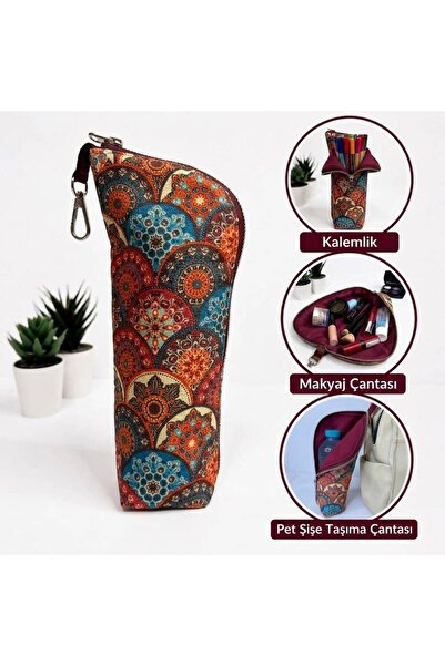AKSESUARSEPETİ Handmade Pen Holder, Pen Case, Pet Bottle Carrying Bag, Makeup...