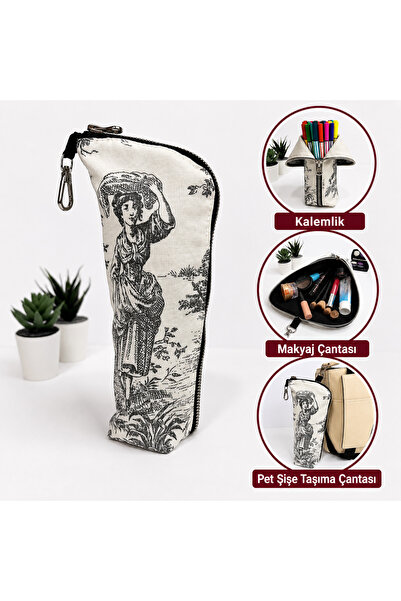 AKSESUARSEPETİ Handmade Pen Holder, Pen Case, Pet Bottle Carrying Bag, Makeup...